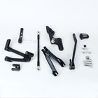 Black Aluminum Forward Foot Control Kit For Harley 18-25 Street Bob Fxbbs Fxlrst