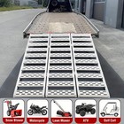 1500lbs Tri-fold Aluminum Loading Ramps For Motorcycles Atv utv Lawn Mowers