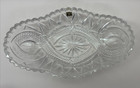 Vintage  E   R Golden Crown West Germany Genuine Hand Cut Lead Crystal 12  X 7 