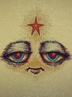 Marq Spusta Mild Star Child Gold Sparkle 7x7  Signed Mini Print Uv