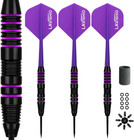 Professional Steel Tip Darts Metal Tip Set With Extra 3 Dart Flights   Rubber   