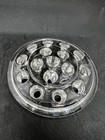 Vintage Flower Frog 16 Holes Clear Glass 5    Across