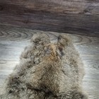 Genuine Natural Rabbit Fur Skin Tanned Leather Hide Craft Gray Pelts Decor 15x11