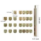 26pcs Metal Stamping Kits Punch Letter Alphabet Tools Jewelry Metal Leather Diy