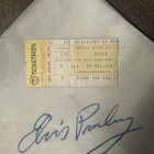 Elvis Presley White Authentic Concert Scarf 34   x34    With Ticket And Button
