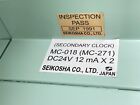 Seikosha Mc-271 Mc-018 Clock Secondary Triangle Dual Face Rare Marine Navigation