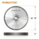 Powertec 15700 Cbn Grinding Wheel 8 Inch 180 Grit  1  Wide With 5 8  Arbor  1pk