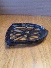 Antique Cast Iron Trivet Early 1900   s Flat Sad Iron Holder Metal Rustic