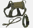 New Military Large Tactical Dog Vest Working Dog Harness With Handle No-pull