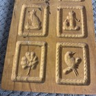 Vintage Carved Wood Springerle Mold Cookie Press 6 Designs 6 5x4   
