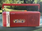 Sharp Qt-m10 r  Rare Vintage Boombox Stereo Cassette Radio Player Warranty