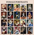 Custom Dog Canvas  Custom Pet Portrait  Royal Pet Portrait  Custom Pet Memorial