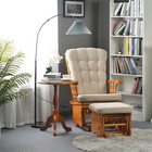 Glider Chair Thick Cushion Rocking Chair With Ottoman For Nursing And Relaxing