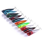 10pcs 9cm 12g Topwater Popper Fishing Lures Bass Trout Hard Bait Tackle Lure Usa