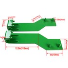 Tractor Loader Quick Tach Weld On Mounting Brackets For John Deere Powder Coated