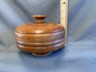 Hand-turned Wood Pedestal Covered Bowl -- Made By Arthur Truman Or Freeman  1960