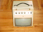 Retro Vintage Tv Monitor 8 Inch Vkoa Japan B w Early 60s Transistorized