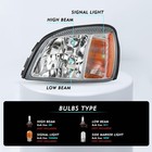 Fits 2000-2005 Deville Headlight Assembly Oe Headlamp Chrome Housing Driver Side