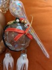 Lot Of  12 Vtg  Christmas Ornaments   Handpainted 