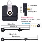 Hillhome High Torque I Shaft Hands Quartz Diy Length 9 10 Inch  23mm 