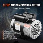 3 7hp Air Compressor Electric Motor 230v 17 2a 3450rpm 56 Frame Cw ccw Rotation