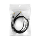  2 Pack  2 Feet Black Rj12 6p6c Heavy Duty Straight Data Cable 24 