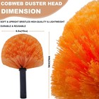 Orange Robust Cobweb Duster Head Brush  Superior Twist-on Web Cleaning 