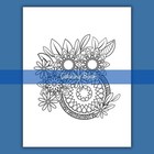 Stress Relieving Adult Coloring Book   Relaxation   Mindfulness Printable
