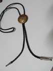 Vintage Heavy Southwestern Cowboy Indian Sterling Silver   Brass  Bolo