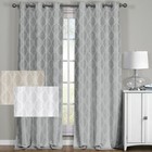 Paisley 100  Blackout Window Curtain Panels Full Light Heat Blocking Drapes Pair
