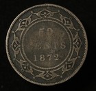 Newfoundland 1872 H 50 Cents - Silver - Victoria
