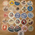 Vintage German European Beer Coasters Mats Lot Of 50 Paper Coaster Square Round