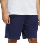 Adidas Men s 3 Stripe Moisture Wicking Breathable Active Short  Dark Blue Xl