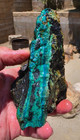 Chrysocolla With Gem Silica Rough Rock 5 x4 x2 5  1 7 Pounds See Video