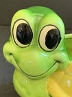 Relpo Turtle Planter   2095  Orginal Sticker  Euc  5 Inch X 6 Inch