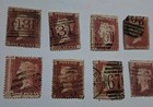10 Gb Penny Red Stamps  Victoria London    Faults    Lot 70   Plate Numbers