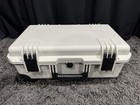 Hard Rolling Equipment Case W  Foam Insert Wheels Handle White