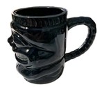   Tiki Pottery Collectible Mug Cup Dark Navy  Aloha Hawaii Xc 4 5  