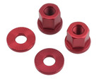 2 X Shadow Conspiracy Alloy Axle Nuts 3 8 X 26 Tpi Gt Haro Se Bmx Bike Red New