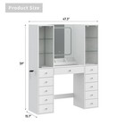 11-drawer Mirror Vanity Desk - Vektaya