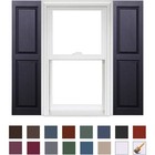 Homeside Raised Panel Vinyl Shutters  1 Pair  14-1 2in  X 47in  - 050 Black