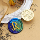 Initial Alphabet R Wax Seal Stamp Kit  Classic Retro Letter Sealing Stamp With 2