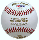 Justin Turner Signed 2017 Dodgers Vs Astros World Series Logo Baseball   Psa Coa