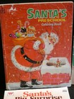 Vintage Christmas Coloring Painting And Activity Books Santa Claus Used
