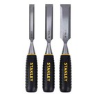 Wood Chisel Set Lacquer Coated Blades For Rust Resistance  3-piece 