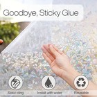 Privacy Window Film 17 7  118  Static Cling Glass Film  blinds  rainbow mosaic 