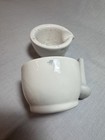 Vintage Coors Usa Porcelain Apothecary Mortar   Pestle Set -sizes 1   2 Labware