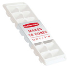  2 Pack  Rubbermaid Quick Release Ice Cube Tray  Plastic  White  Rectangular