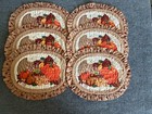 Set 6 Handmade Thanksgiving Fall Cornucopia Quilted Placemats Reversible 19x15