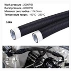 4 6 8 10an Black Nylon Ptfe Fuel Line 10 20ft 10 Fittings Hose Kit E85 Us